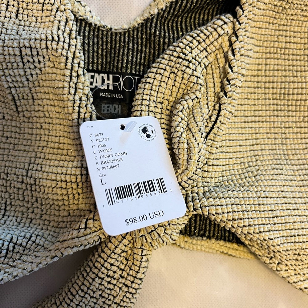 Beach Riot Ritzy Dallas Ribbed Set NWT - Picture 4 of 5